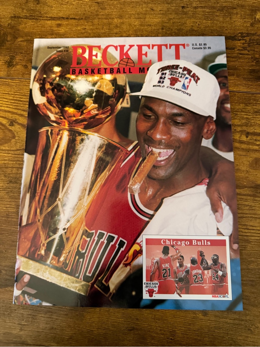 Michael Jordan Chicago Bulls 1993 NBA Champions Beckett Basketball Issue 38